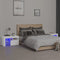 vidaXL - Nachtkastjes - 2 - st - LED-verlichting - 70x36,5x40 - cm - wit