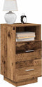 vidaXL - Nachtkastjes - 2 - st - met - 2 - lades - 36x36x68 - cm - oud - houtkleurig