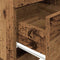 vidaXL - Nachtkastjes - 2 - st - met - 2 - lades - 36x36x68 - cm - oud - houtkleurig
