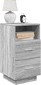 vidaXL - Nachtkastjes - 2 - st - met - 2 - lades - 36x36x68 - cm - grijs - sonoma - eiken