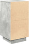 vidaXL - Nachtkastjes - 2 - st - met - 2 - lades - 36x36x68 - cm - betongrijs