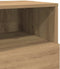 vidaXL - Nachtkastjes - 2 - st - met - 2 - lades - 36x36x68 - cm - artisanaal - eiken