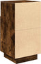 vidaXL - Nachtkastjes - 2 - st - met - 2 - lades - 36x36x68 - cm - gerookt - eikenkleurig