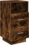 vidaXL - Nachtkastjes - 2 - st - met - 2 - lades - 36x36x68 - cm - gerookt - eikenkleurig