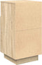 vidaXL - Nachtkastjes - 2 - st - met - 2 - lades - 36x36x68 - cm - sonoma - eikenkleurig
