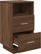 vidaXL - Nachtkastjes - 2 - st - met - 2 - lades - 36x36x68 - cm - bruin - eikenkleurig