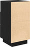 vidaXL - Nachtkastjes - 2 - st - met - 2 - lades - 36x36x68 - cm - zwart