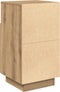 vidaXL - Nachtkastjes - 2 - st - met - 2 - lades - 36x36x68 - cm - artisanaal - eiken