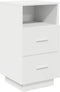 vidaXL - Nachtkastjes - 2 - st - met - 2 - lades - 36x36x68 - cm - wit