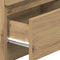 vidaXL - Nachtkastjes - 2 - st - met - 2 - lades - 40x33x60 - cm - artisanaal - eiken