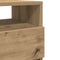 vidaXL - Nachtkastjes - 2 - st - met - 2 - lades - 40x33x60 - cm - artisanaal - eiken