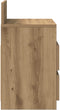 vidaXL - Nachtkastjes - 2 - st - met - 2 - lades - 40x33x60 - cm - artisanaal - eiken