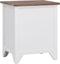 vidaXL - Nachtkastjes - 2 - st - met - 2 - lades - bruin - en - wit