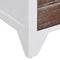 vidaXL - Nachtkastjes - 2 - st - met - 2 - lades - bruin - en - wit