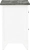 vidaXL - Nachtkastjes - 2 - st - met - 2 - lades - grijs - en - wit