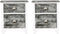 vidaXL - Nachtkastjes - 2 - st - met - 2 - lades - grijs - en - wit