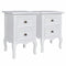 vidaXL - Nachtkastjes - 2 - st - met - 2 - lades - MDF - wit