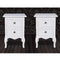 vidaXL - Nachtkastjes - 2 - st - met - 2 - lades - MDF - wit