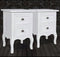vidaXL - Nachtkastjes - 2 - st - met - 2 - lades - MDF - wit
