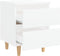 vidaXL - Nachtkastjes - 2 - st - met - grenenhouten - poten - 40x35x50 - cm - wit