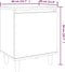 vidaXL - Nachtkastjes - 2 - st - met - houten - poten - 40x30x50 - cm - bruin - eikenkleur