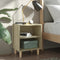 vidaXL - Nachtkastjes - 2 - st - met - houten - poten - 40x30x50 - cm - sonoma - eiken