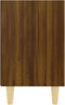 vidaXL - Nachtkastjes - 2 - st - met - houten - poten - 40x30x50 - cm - bruin - eikenkleur