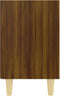vidaXL - Nachtkastjes - 2 - st - met - houten - poten - 40x30x50 - cm - bruin - eikenkleur