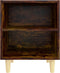 vidaXL - Nachtkastjes - 2 - st - met - houten - poten - 40x30x50 - cm - gerookt - eiken