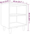 vidaXL - Nachtkastjes - 2 - st - met - houten - poten - 40x30x50 - cm - bruin - eikenkleur