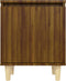 vidaXL - Nachtkastjes - 2 - st - met - houten - poten - 40x30x50 - cm - bruin - eikenkleur