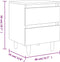 vidaXL - Nachtkastjes - 2 - st - met - houten - poten - 40x35x50 - cm - gerookt - eiken