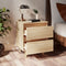 vidaXL - Nachtkastjes - 2 - st - met - houten - poten - 40x35x50cm - sonoma - eikenkleur