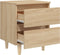 vidaXL - Nachtkastjes - 2 - st - met - houten - poten - 40x35x50cm - sonoma - eikenkleur
