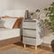vidaXL - Nachtkastjes - 2 - st - met - houten - poten - 40x35x69 - cm - grijs - sonoma