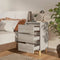 vidaXL - Nachtkastjes - 2 - st - met - houten - poten - 40x35x69 - cm - grijs - sonoma