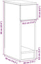 vidaXL - Nachtkastjes - 2 - st - met - lade - 20x36x60 - cm - zwart - eikenkleurig