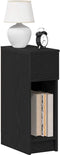vidaXL - Nachtkastjes - 2 - st - met - lade - 20x36x60 - cm - zwart - eikenkleurig