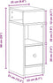 vidaXL - Nachtkastjes - 2 - st - met - lade - 25x31x66 - cm - zwart