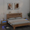 vidaXL - Nachtkastjes - 2 - st - met - LED-verlichting - 60x35x40 - cm - sonoma - eiken