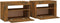 vidaXL - Nachtkastjes - 2 - st - met - LED-verlichting - 60x35x40 - cm - gerookt - eiken