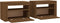 vidaXL - Nachtkastjes - 2 - st - met - LED-verlichting - 60x35x40 - cm - bruineiken