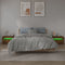 vidaXL - Nachtkastjes - 2 - st - met - LED-verlichting - 60x35x40 - cm - gerookt - eiken