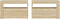 vidaXL - Nachtkastjes - 2 - st - met - LED-verlichting - 60x35x40 - cm - sonoma - eiken