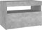 vidaXL - Nachtkastjes - 2 - st - met - LED-verlichting - 60x35x40 - cm - betongrijs