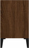 vidaXL - Nachtkastjes - 2 - st - met - metalen - poten - 40x30x50 - cm - bruineikenkleur