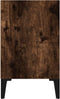 vidaXL - Nachtkastjes - 2 - st - met - metalen - poten - 40x30x50 - cm - gerookt - eiken