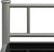 vidaXL - Nachtkastjes - 2 - st - metaal - en - glas - grijs - en - zwart