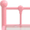 vidaXL - Nachtkastjes - 2 - st - metaal - en - glas - roze - en - transparant
