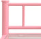 vidaXL - Nachtkastjes - 2 - st - metaal - en - glas - roze - en - transparant